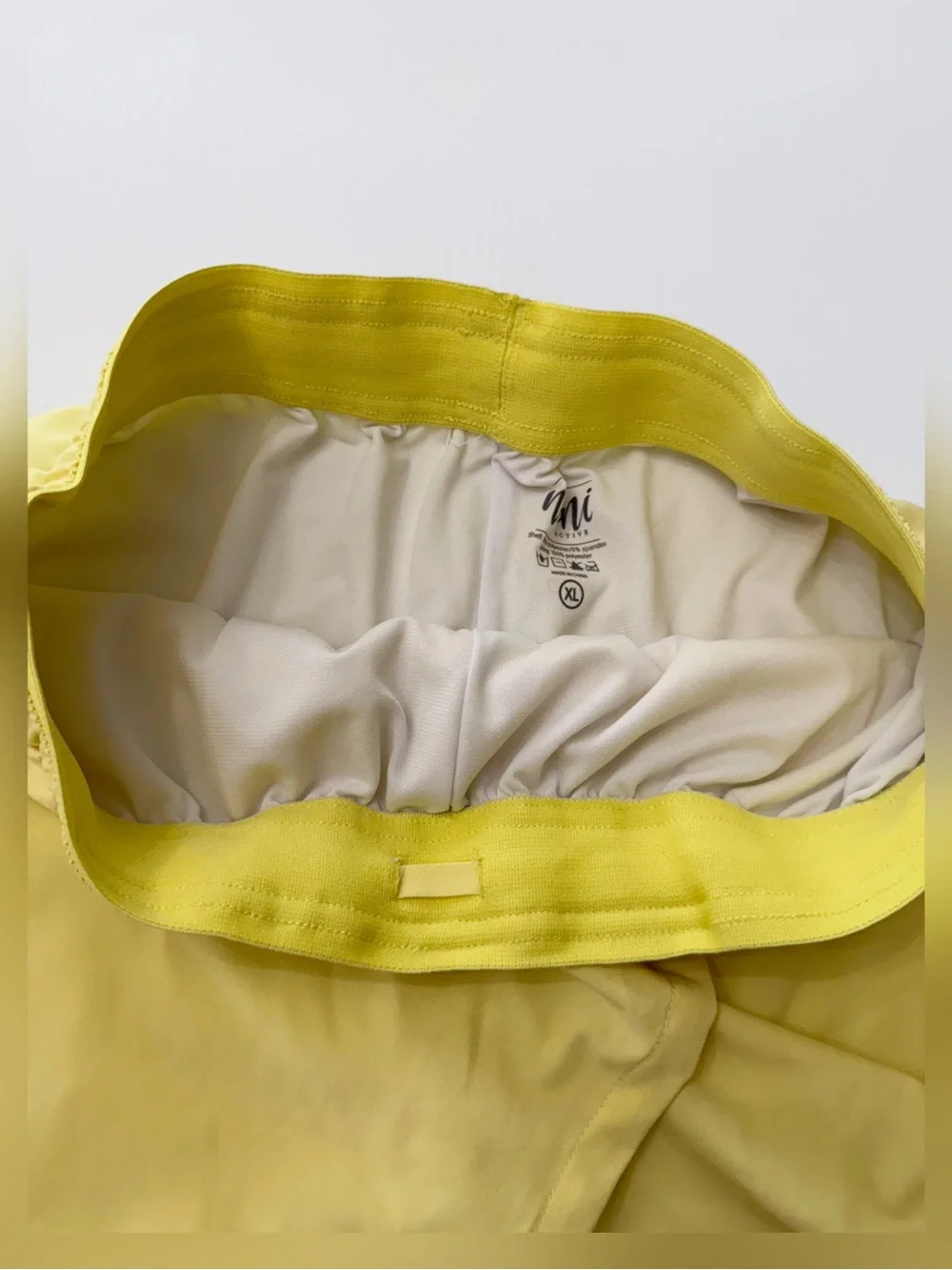 Nani Swimwear Active Adventure Skort Shorts- Lemon Yellow- Size: XL